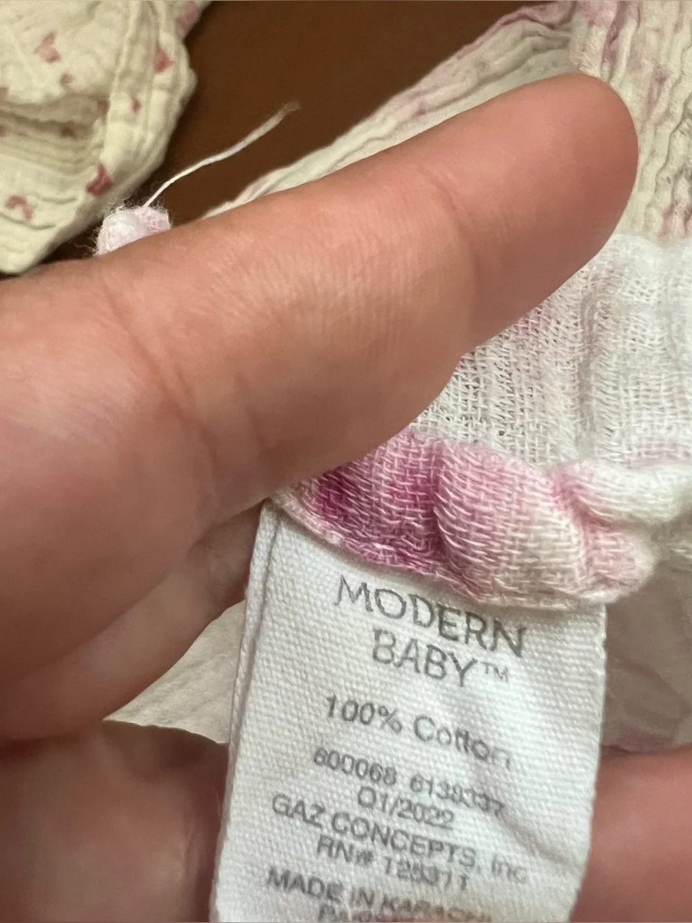Set of 3 Modern Baby Girl Infant Toddler Large Muslin Swaddle Blankets Cotton